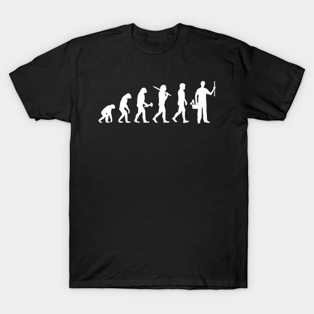 Plumber Plumbing Evolution Gift Present T-Shirt by Krautshirts